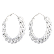 Female Exaggerated And Personalized Geometric Round Ring Earrings