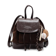 Autumn Winter Retro Suede Women's Backpack