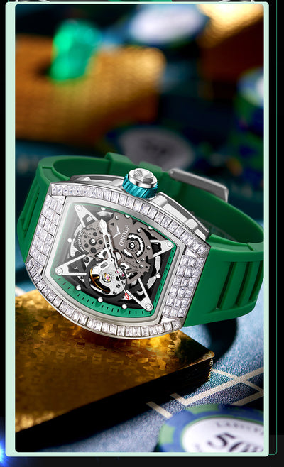 ONOLA 3838F Automatic Mechanical Wristwatch Skeleton